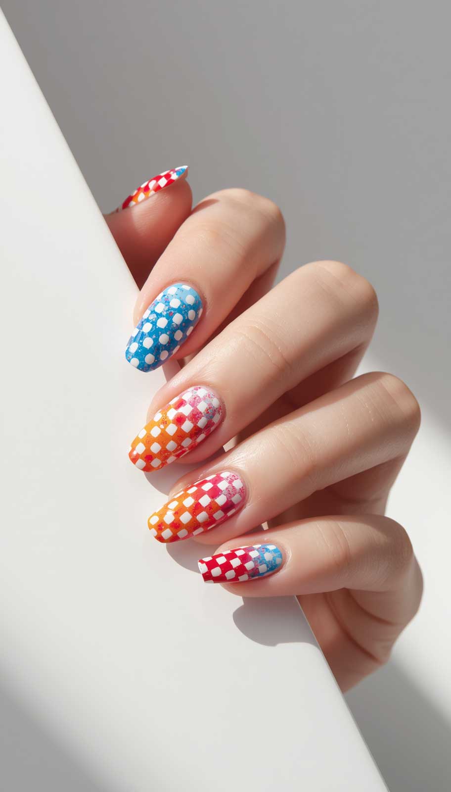 Polka Dot nail design