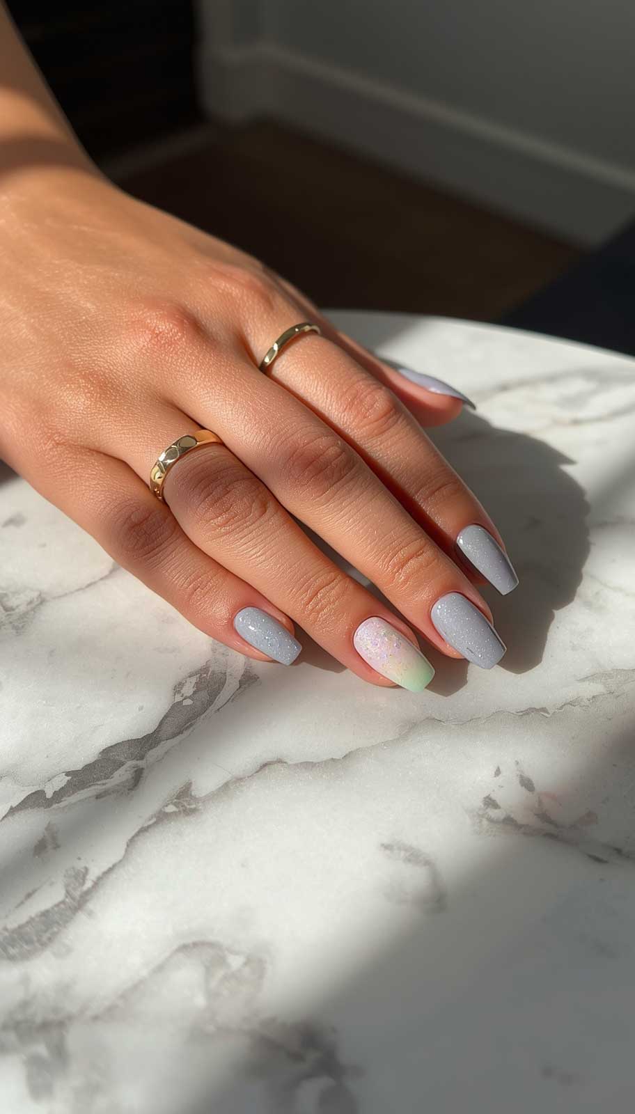 Smoky Ombre nail design